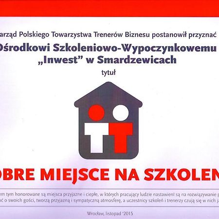 Inwest Osrodek Szkoleniowo-Wypoczynkowy Hotel Смардзевице Екстериор снимка
